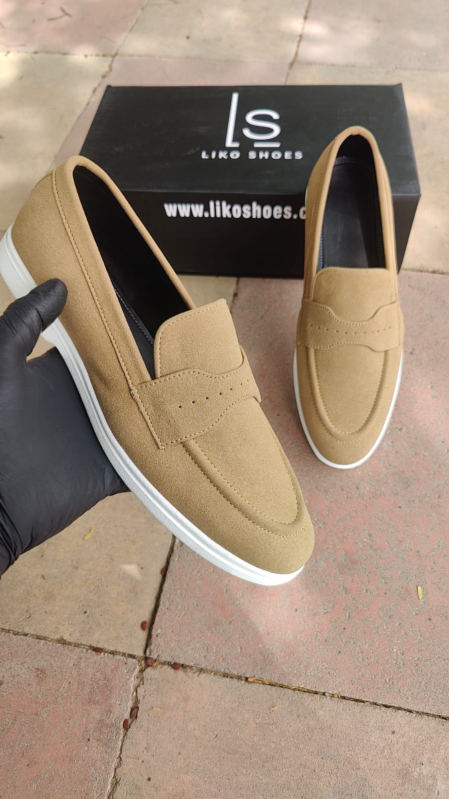 Suede Hermes-Style Shoes for Men – Elegant & Comfortable Footwear