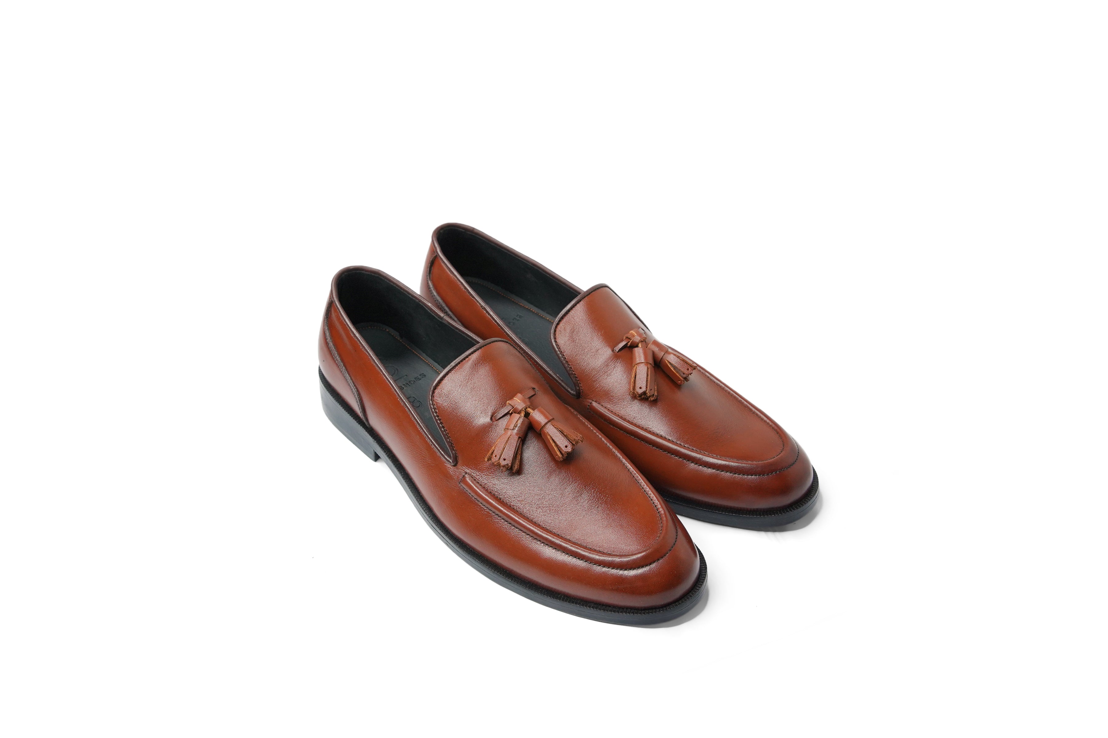 Tan Tassal Loafers