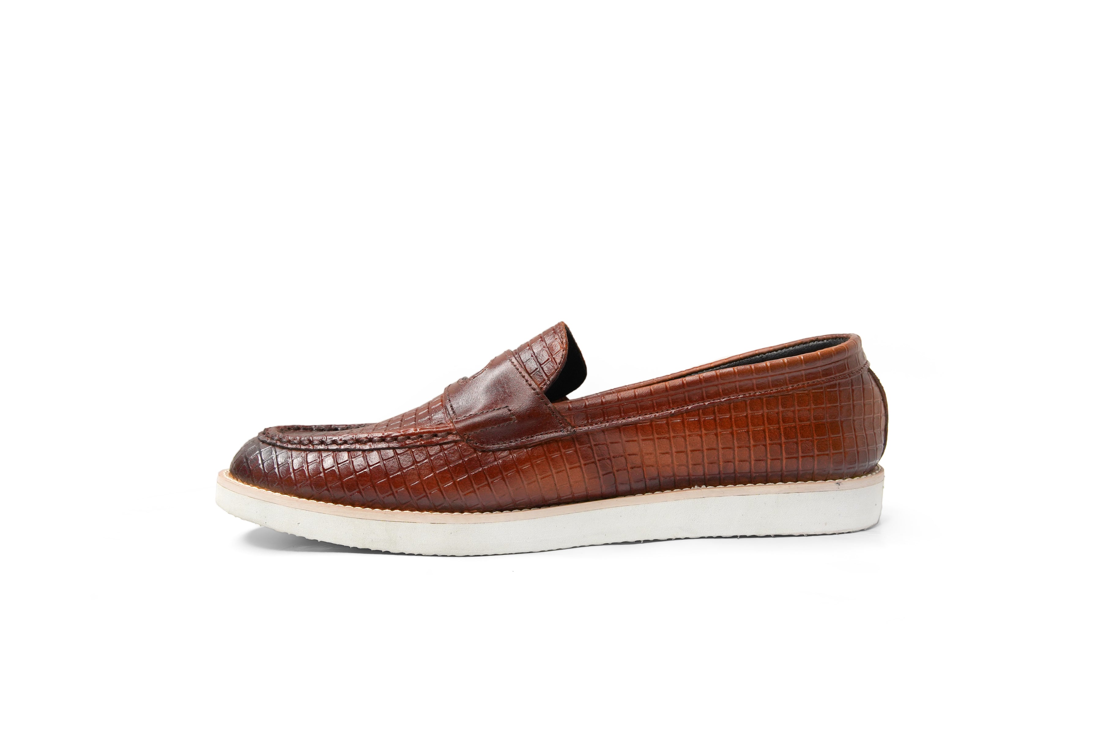 Square Textured Loafers