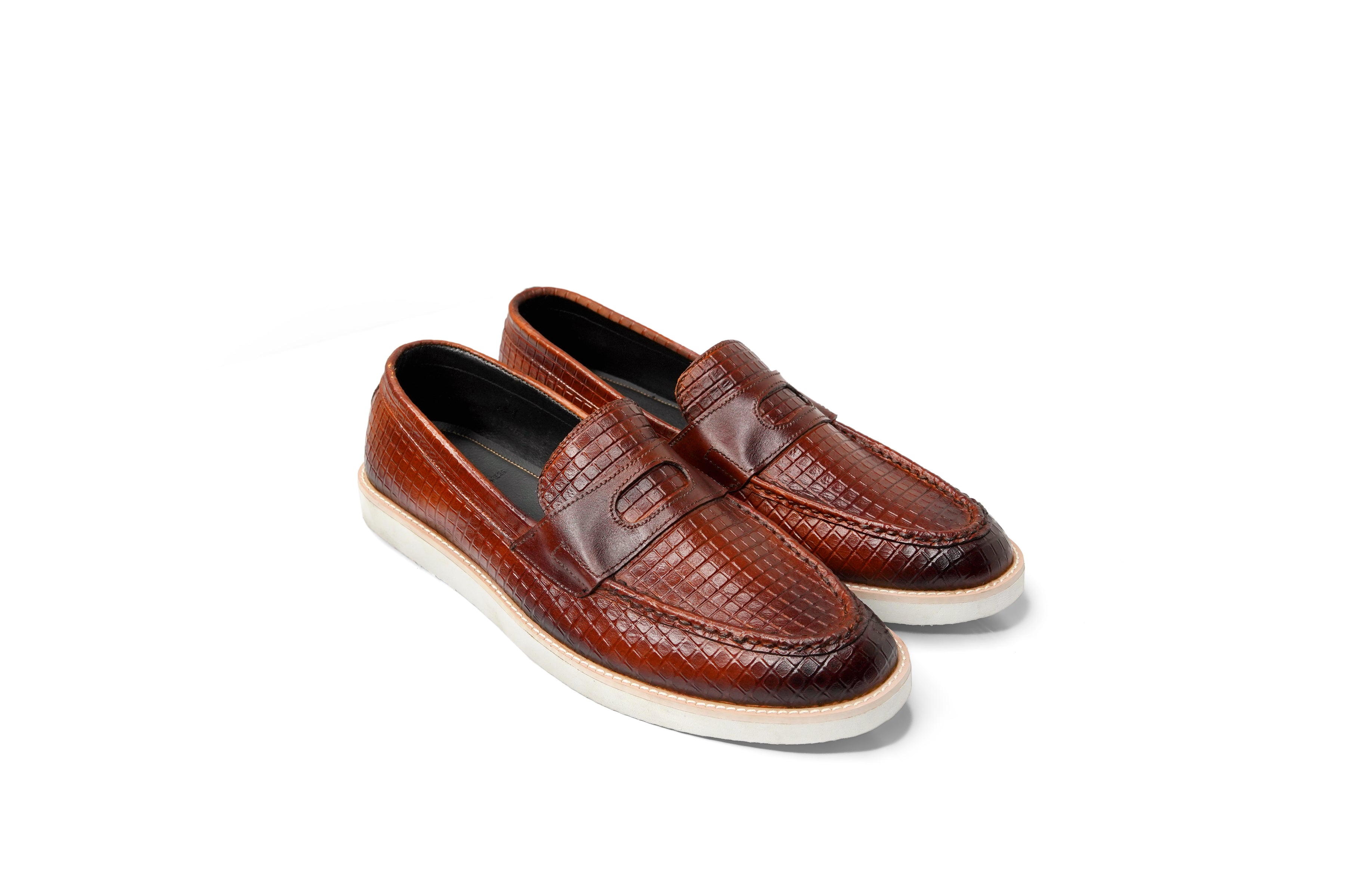 Square Textured Loafers