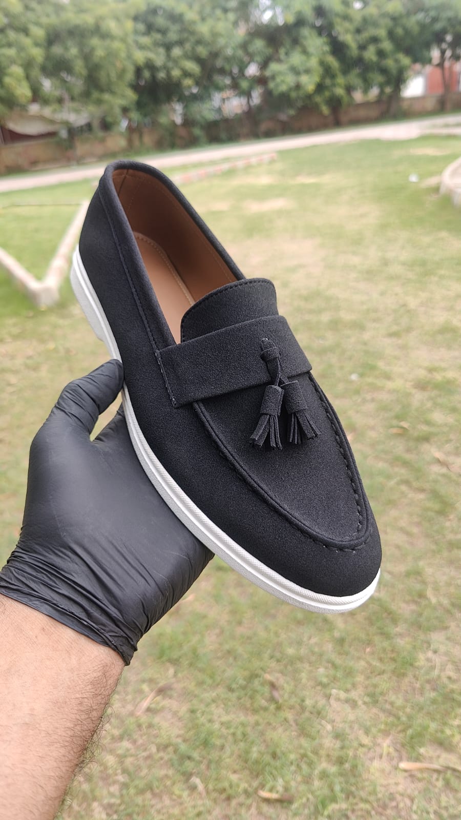 Tassalo Handmade Suede Faux Leather Loafers – Classic Style with All-Day Comfort